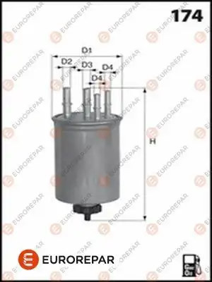 Eurorepar 1643629380 Yakıt Filtresi Land Rover Range Rover Sport Discovery III V 2 7 TD 04 13