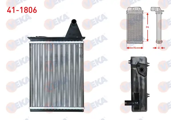 VEKA 41-1806 | Kalorifer Radyatörü Mekanik Fiat Palio 178bx 178dx 1 2i 16v 1996 2005