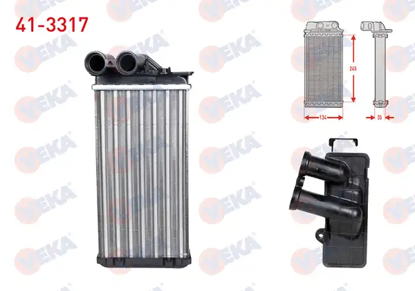VEKA 41-3317 | Kalorifer Radyatörü Mekanik Peugeot 307 3a C 1 6 2000 2007