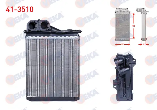 VEKA 41-3510 | Kalorifer Radyatörü Mekanik Dacia Logan Ls 1 5 dCi 2004 2012