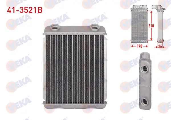 VEKA 41-3521B | Kalorifer Radyatörü Brazing Renault Laguna II Bg0 1 1 6i 16v 2001 2007