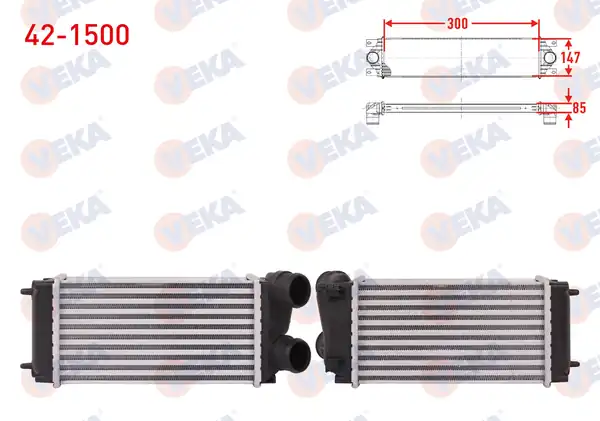VEKA 42-1500 | Turbo Radyatörü İntercooler Citroen C4 Lc 1 6 Hdi 2004 2009