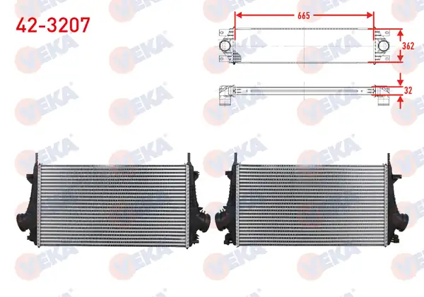 VEKA 42-3207 | Turbo Radyatörü İntercooler Opel Insignia 1 6 T 2008