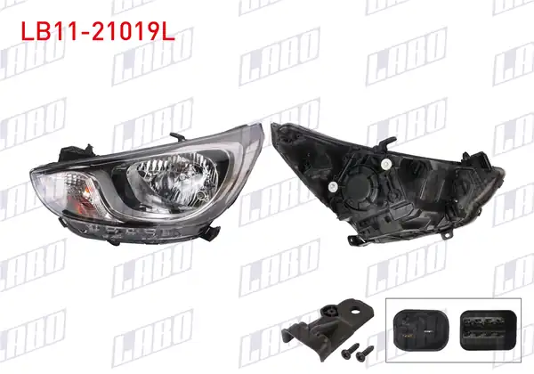 LABO LB11-21019L | Far Sol Elektrikli Motorlu Hyundai Accent Blue 11 14