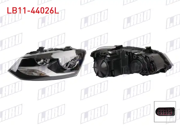 LABO LB11-44026L | Far Sol Volkswagen Polo V 6r1 6c1 2009 2014