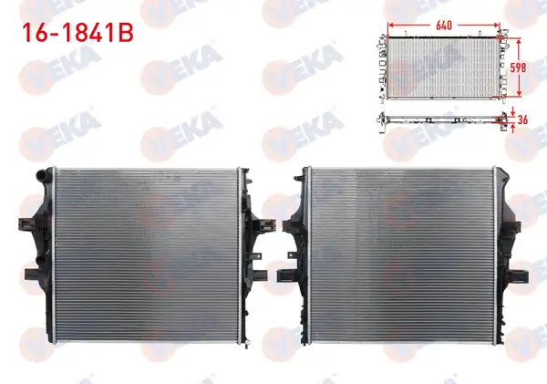 VEKA 16-1841B | Su Radyatörü Brazing Iveco Daily V 3 0 D M T Ac 2011 2014