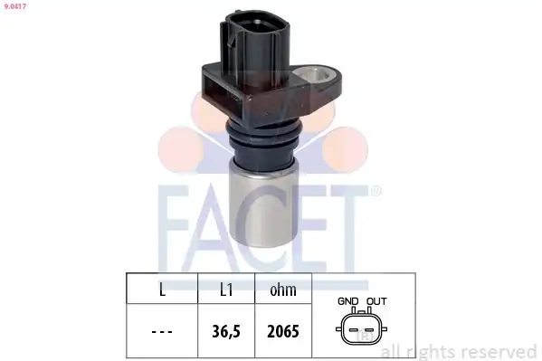 FACET 90417 | Krank Sensörü Toyota Corolla 04 14 Yaris