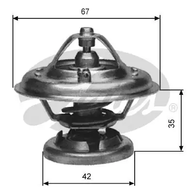 GATES TH12685G1 | Termostat 85 601 / 602 / 603 / 605 / 606