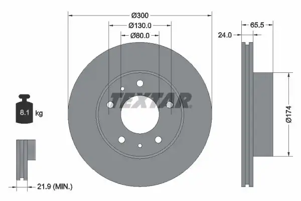 TEXTAR 92116703 | Fren Diski Peugeot Boxer III Citroen Jumper III Fiat Ducato 98 300mm Ön 2 Adet