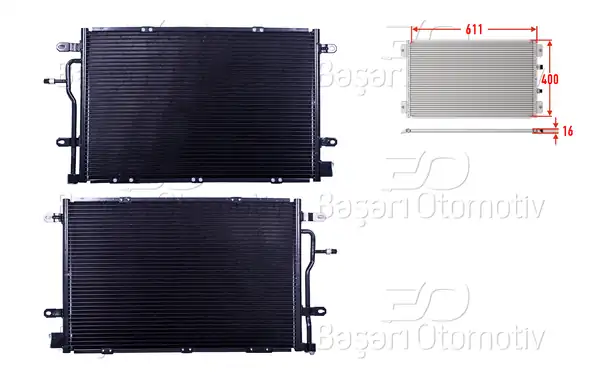 WISCO 1143075-00 | Klima Radyatörü 611x400x16 Audi A4 S4 Quattro 2 7 TDI 3 0 TDI 03