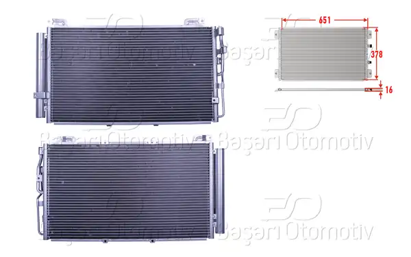 WISCO 3143469-00 | Klima Radyatörü 651x378x16 Hyundai Matrix Fc 1 6 1 8 01 10