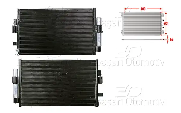 WISCO 3143519-00 | Klima Radyatörü 600x351x16 Ford Focus 3 1 0 2012 2017