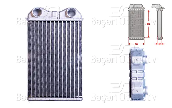 WISCO 3143619-00 | Kalorifer Radyatörü Brazing 200x147 mm Mini Cooper R50 R53 1 6 01 06 Cabrio R52 04 08