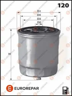 EUROREPAR 1643625880 | Yakıt Filtresi Accent Era / i30 / Ix35 / Ceed / Rio 1,5 Dizel CRDI 2006 -