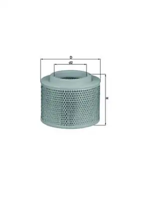 MAHLE LX2808-1 | Hava Filtresi Hilux KUN15/25/26/35, BT50, Ranger 2.5/3.0 D4D 06-15