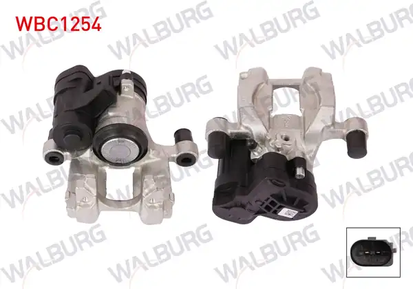 WALBURG WBC1254 | Fren Kaliper Elektronik Sol Arka Piston 42mm Disk 300mm Skoda 1 Adet