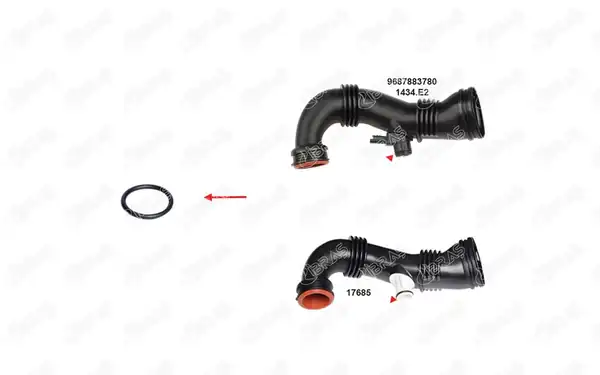 IBRAS 17596-5 | Turbo Hortum Contası Scudo Expert Jumpy Partner Berlingo Bm 04 5 Adet