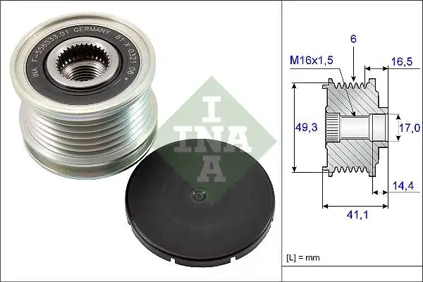 Alternatör Kasnağı Mini R56 R57 R59 R55 R58 Citroen C3 C4 C5 Ds4 Ds5 Berlingo Psa Partner Rcz 508 5008 308 208 207 2008