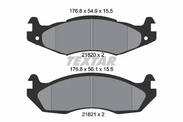 TEXTAR 2182001 | Fren Balatası Jeep