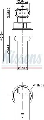NISSENS 207035 | Su Sıcaklık Sensörü Opel Astra K 1 0 1 2 1 4 Insignia B 1 5 Benzinli 2 0 Dizel