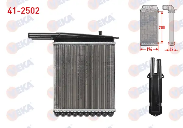 VEKA 41-2502 | Kalorifer Radyatörü Mekanik Lada Vega 2111 1 5 2004