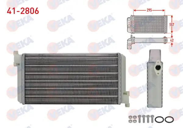 VEKA 41-2806 | Kalorifer Radyatörü Mekanik Mercedes 190 W201 2 0 D 2 0 D 2 5 1 8 2 3 1982 1993