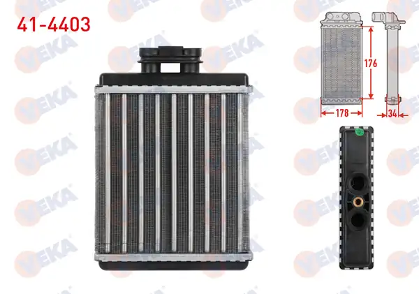 VEKA 41-4403 | Kalorifer Radyatörü Mekanik Volkswagen Polo 9n_ 1 4 TDI 2001 2012