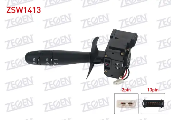 ZEGEN ZSW1413 | Far Sinyal Kumanda Kolu 13 2 Pin Renault Megane İ Kangoo Scenic İ 1996 2008