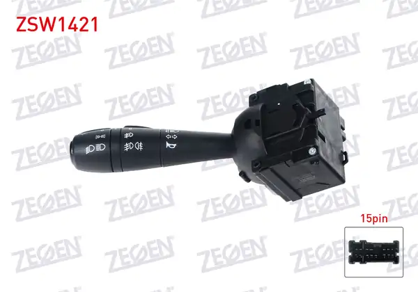 ZEGEN ZSW1421 | Far Sinyal Kumanda Kolu Sisli 15 Pin Symbol Clio IV Dokker Duster Lodgy Logan II Sandero 2012