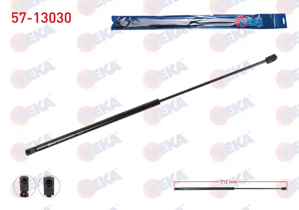 VEKA 57-13030 | Motor Kaput Amortisörü 712mm 330n Audi A4 2001 2009 2 Adet