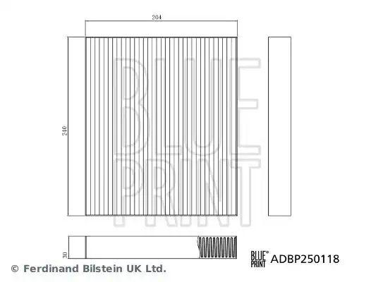 BLUEPRINT ADBP250118 | Byd Seal 24 Polen Filtresi