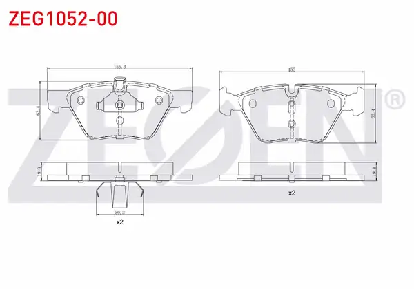 ZEGEN ZEG1052-00 | Fren Balata Ön Bmw 5 Serisi