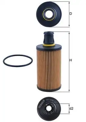 MAHLE OX1338D | Yağ Filtresi Land Rover Defender L663 Range Rover L405 L560 Discovery IV V 12