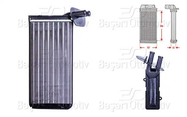 AUTOLUX 1143007-22 | Kalorifer Radyatörü Mekanik M-T A-T 306x157 mm VW T4 2 4 2 5 TDI 96