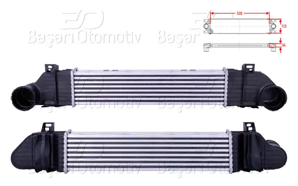 WISCO 3113976-00 | Turbo Radyatörü İntercooler 530x113x64 Mercedes Benz S Serisi W220 S 320 CDI A T 98 05