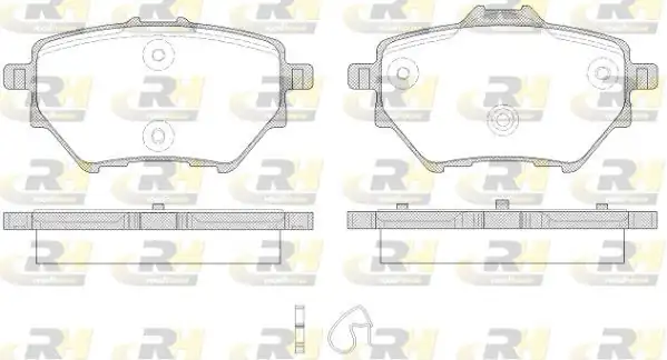 ROADHOUSE 21562-00 | Fren Balatası Arka 268 mm Grandland X Combo E 5008 Rifter 308 II 3008 508 II Berlingo C4 Picasso C5 III C5 Aircross 18