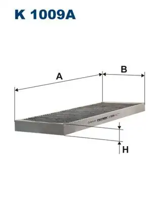 FILTRON K1009A | Polen Filtresi Vectra B 1.6 16V / 1.8 16V / 2.0 16V / 2.5 V6 / 2.6 V6 95-02 (Karbonlu) | 6 Adet
