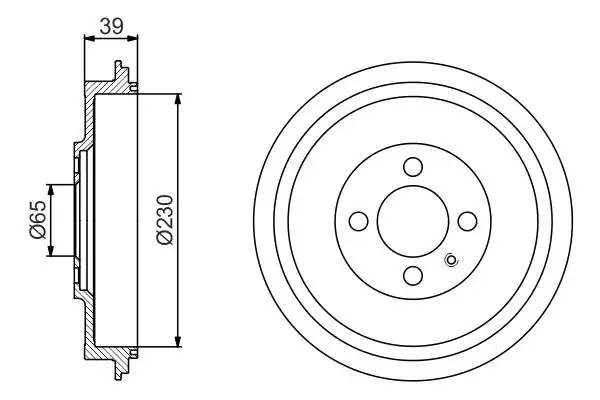 Bosch 0986477194 Kampana Caddy II VW Golf III 94 03 2 Adet