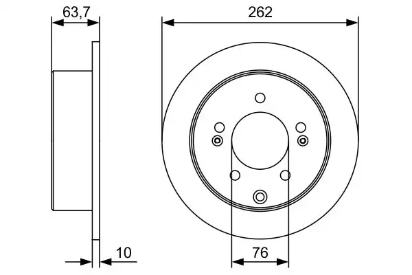 Bosch 0986479w12 Arka Fren Diski Kia Soul 2009 Cerato 09 2 Adet