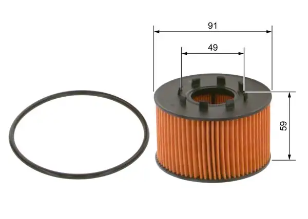 BOSCH 1457429239 | Yağ Filtresi Mondeo III Transit V184 Jaguar X-Type I 2.0-2.4 TDCI