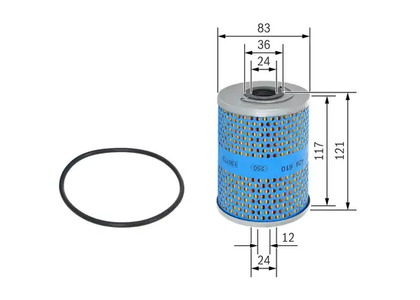 Bosch 1457429610 Yağ Filtresi Mercedes M110 M116 W116 W123 W126 C126 R107 C107