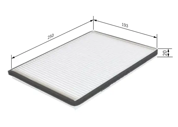 Bosch 1987432058 Filtre Polen Nissan Primera 1 6 2 0 96 02 1527487