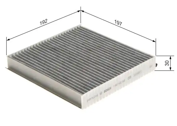 BOSCH 1987432568 | Polen Filtresi Jaguar XF I/XF Sportbrake/XJ 2.0-5.0 08-15, XJ 2.0 Ti4-3.0 Scv6 12>, 5.0 V8 09>