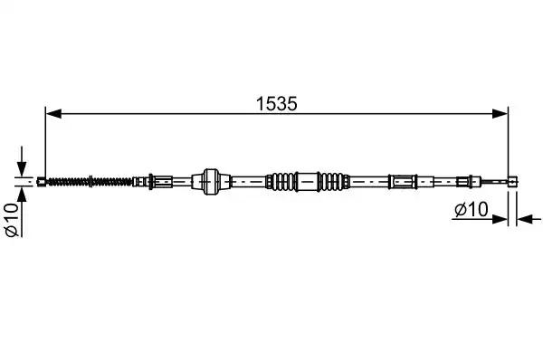 BOSCH 1987482533 | Fren Kablosu Mitsubishi