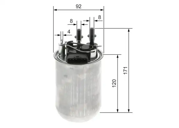 BOSCH F026402200 | Yakıt Filtre Nissan Juke 1.5 DCI F15 2010 Pulsar