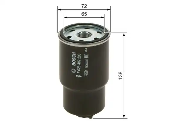 BOSCH F026402203 | Mazot Filtresi Mazda CX-3 1.5 Skyactiv-D 2015-2018