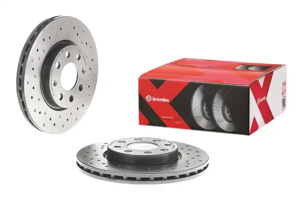 BREMBO 09-5843-3X | Fren Diski Ön Havalı 257mm 6 Bijon Fiat Grande Punto Opel Corsa D1 2 1 4 1 3 CDTI 06 Delikli