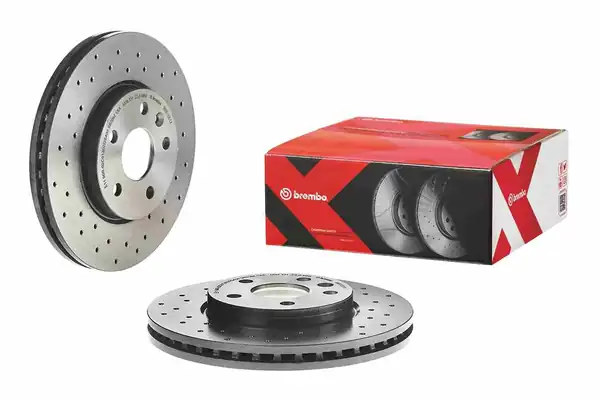BREMBO 09-B355-1X | Fren Diski Ön Xtra Chevrolet 2 Adet