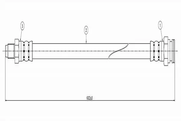 CAVO C800656A | Fren Hortumu Ön Alfa Romeo 166 2 0i 16v 2 0 V6 2 5i V6 24v 3 0i V6 24v 99 2 Adet