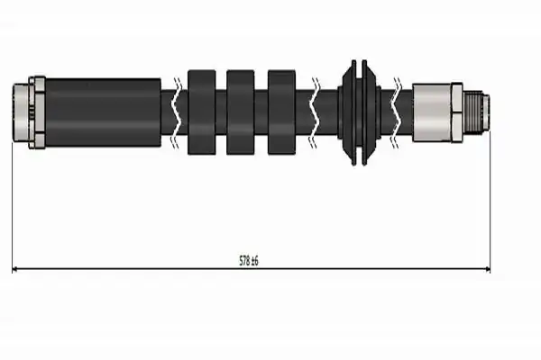 CAVO C900332A | Fren Hortumu Ön Bmw 5 Serisi E60 E61 03 6 Serisi E63 E64 04 2 Adet